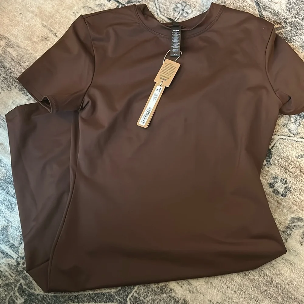 Skims (A1) Swim Tee Dress - cocoa NWT SIZE L